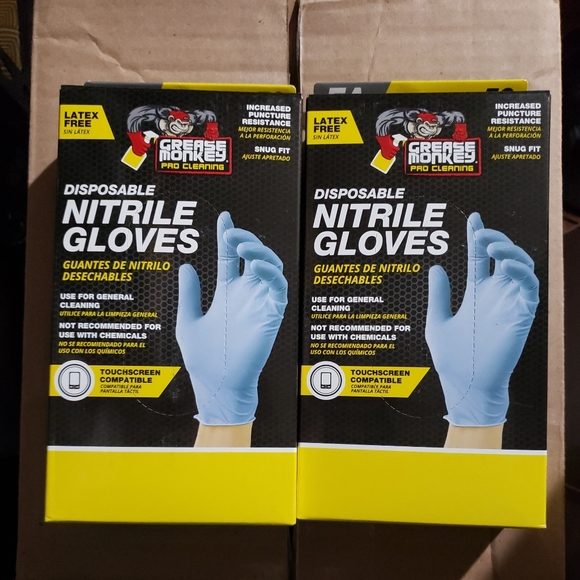 COPY - NEW Grease Monkey Pro Cleaning Disposable Nitrile Gloves Snug Fit 50/Box… - Picture 1 of 3